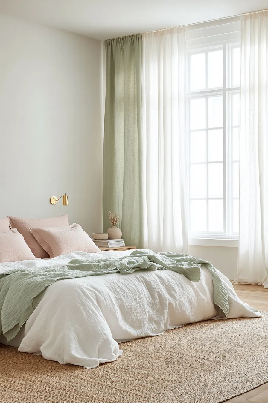 Discover the Charm of Fresh Spring Linen Bedroom Decor in a Modern Luxe Setting