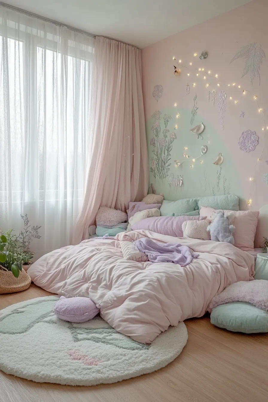 Dreamy Pastel Bedroom Ideas for a Stylish Girls Retreat