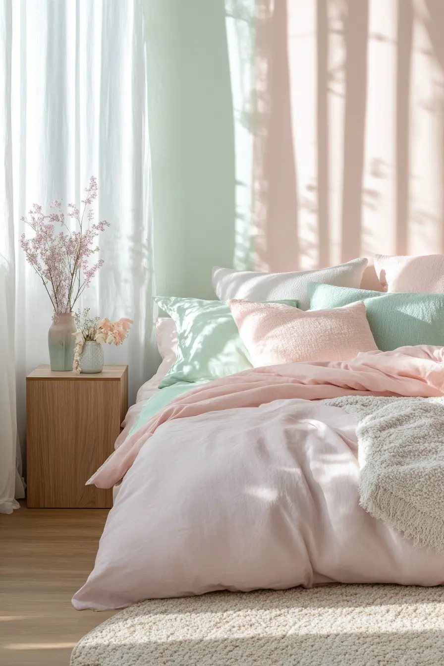 Dreamy Soft Pastel Bedroom Wall Inspirations