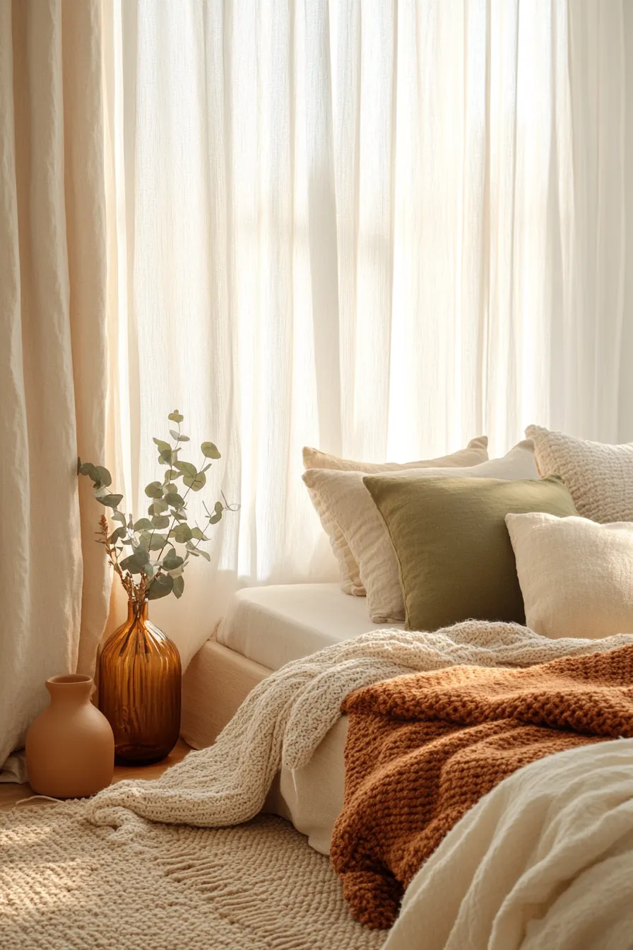 Earthy fall bedroom color combinations for a cozy and tranquil retreat