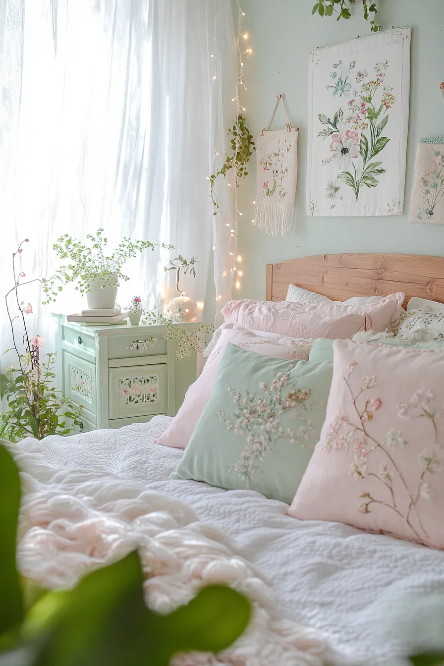 Easy DIY Spring Pastel Bedroom Refresh Inspiration Ideas