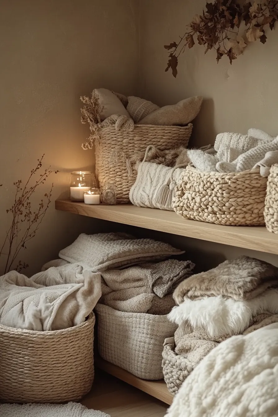 Effective winter plush textile storage tips for cozy bedroom organization