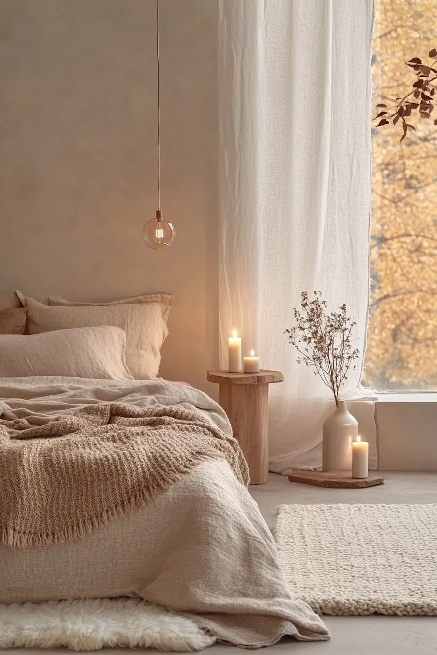 Effortless Calm and Style Featuring Minimalist Hygge Bedroom Ideas for Fall