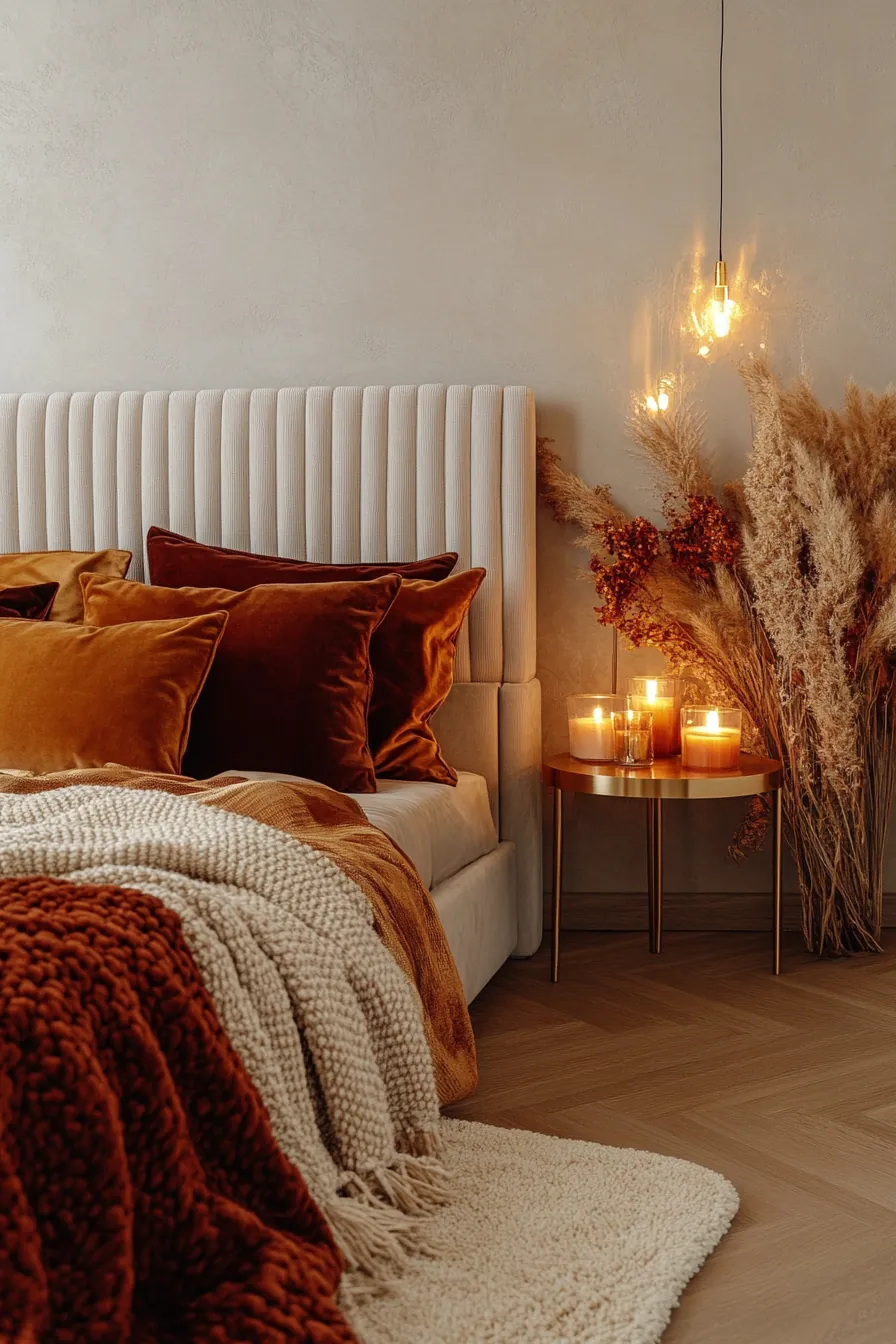 Elevate Autumn Bedroom Lighting and Moods with Modern Luxe Design Elements