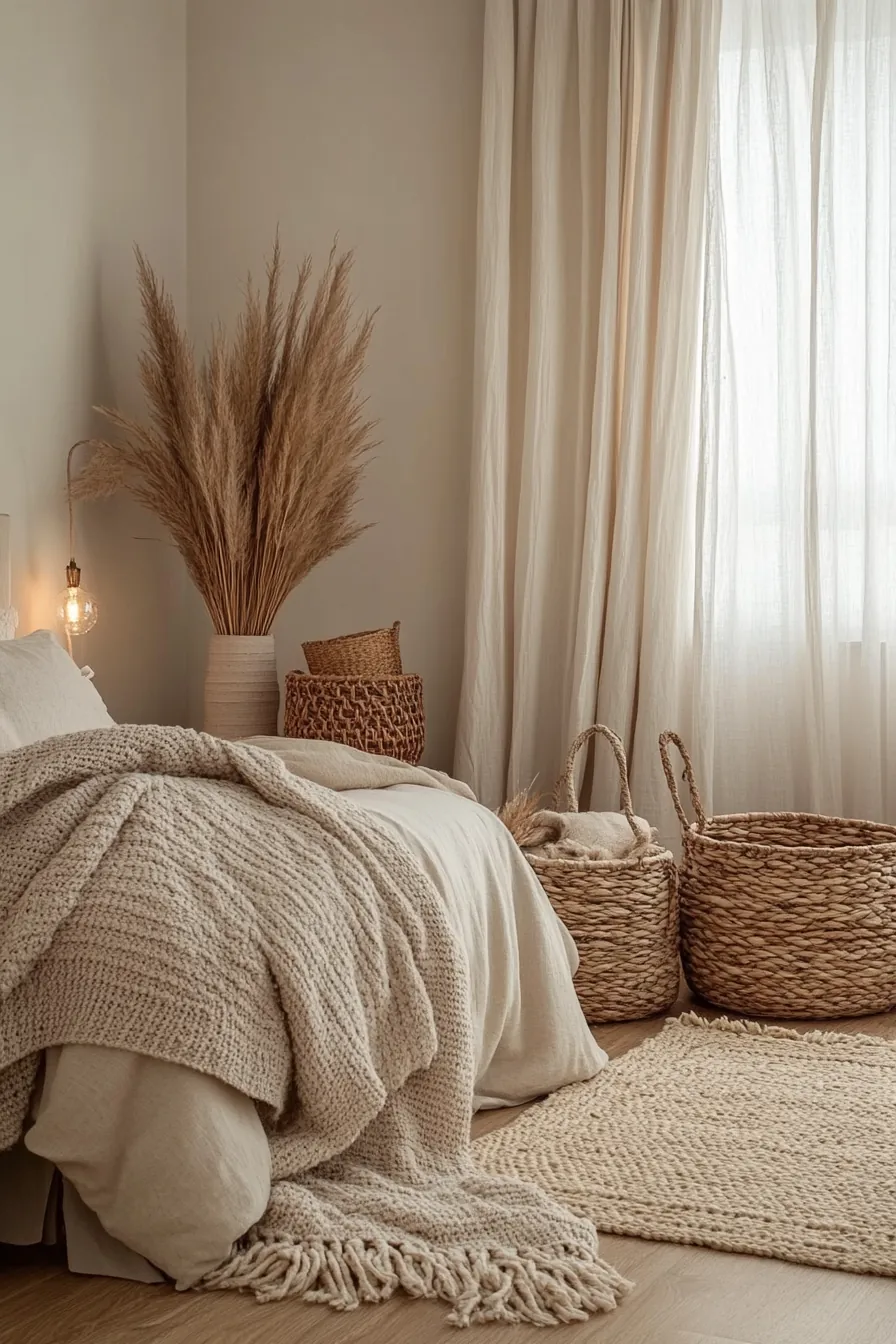 Elevate Relaxation with Fall Neutral Bedroom Cozy Aesthetic Ideas