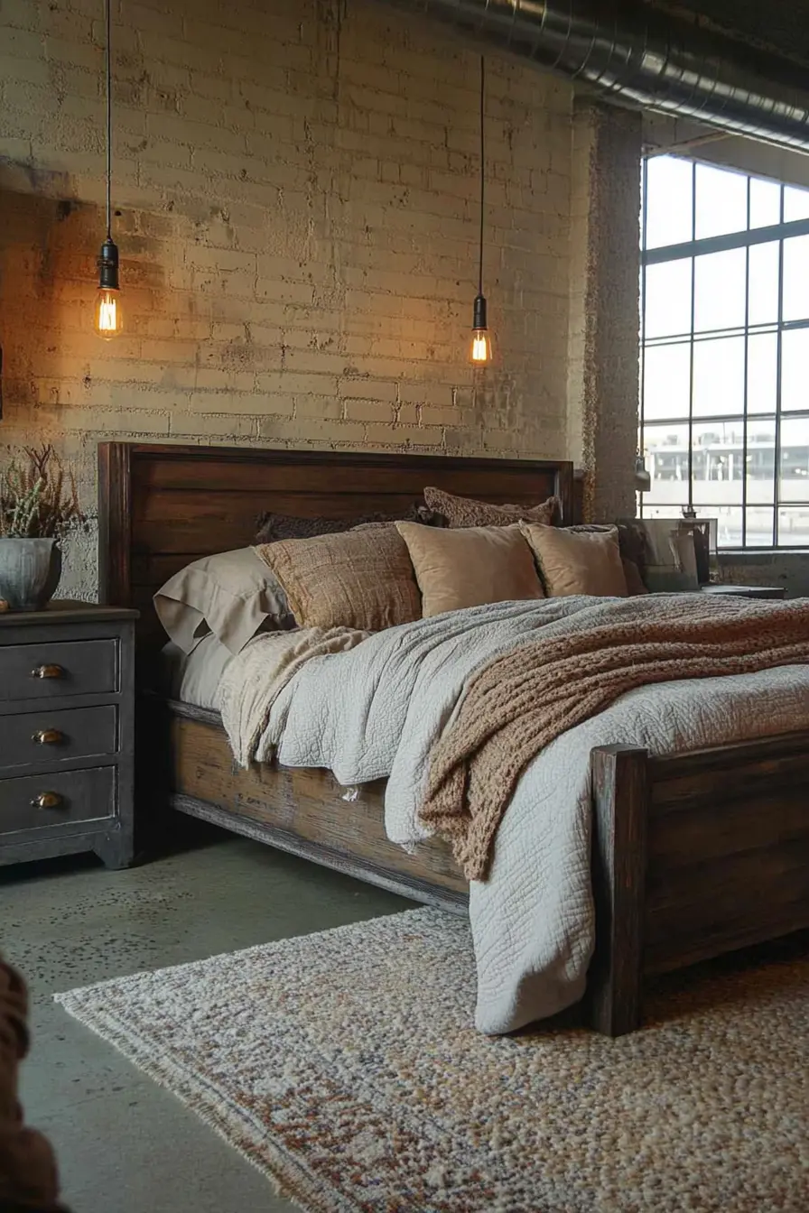 Elevate Your Bedroom Aesthetics with Industrial Furniture Concepts