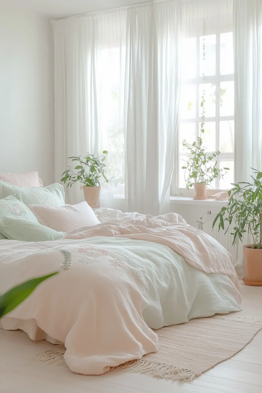 Elevate Your Bedroom Ambiance with Lightweight Summer Bedroom Textiles Inspiration