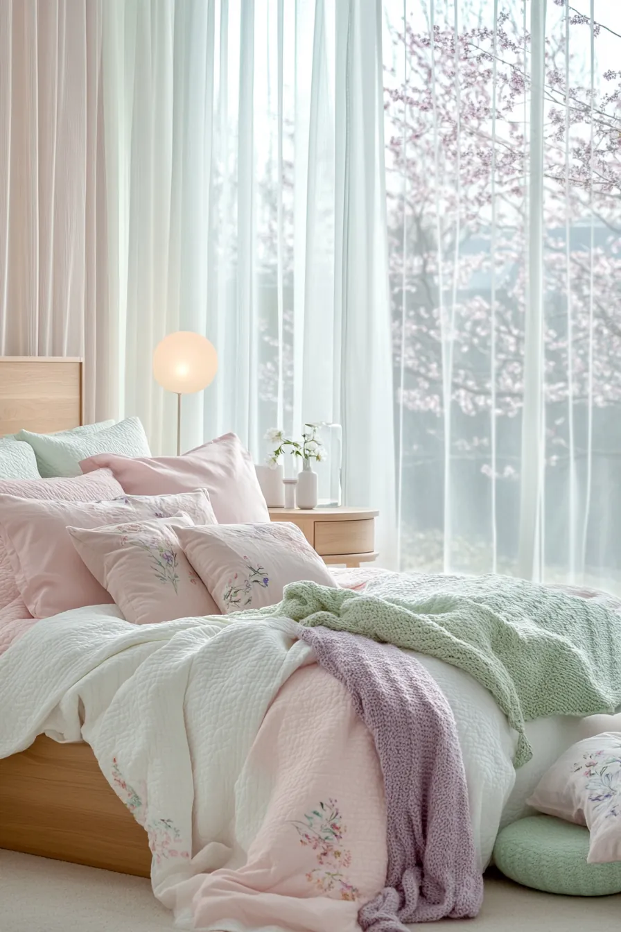 Elevate Your Bedroom Ambience with Pastel Spring Bedroom Decor Inspiration