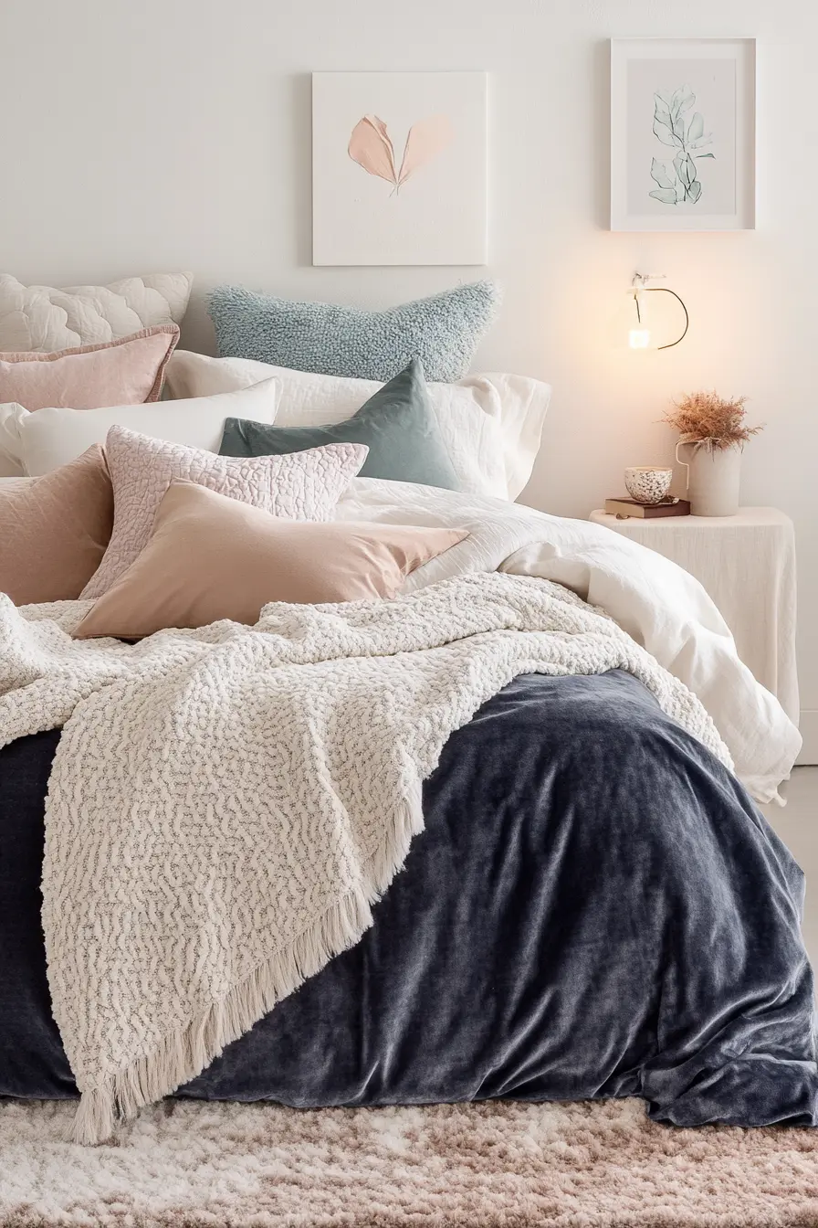 Elevate Your Bedroom Decor with Cozy Textured Bedding