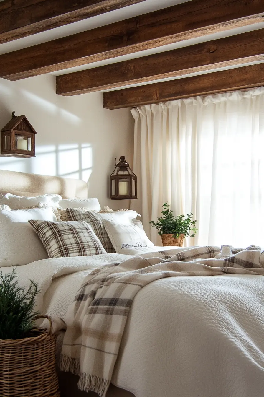 Elevate Your Bedroom Decor with Farmhouse Cottage Touches