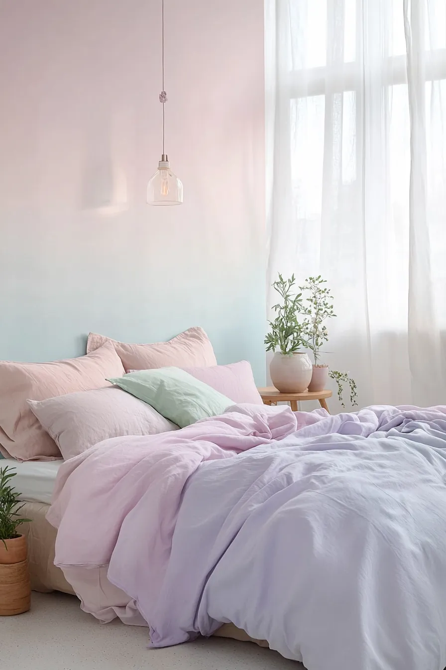 Elevate Your Bedroom Spa Vibes Using Spring Pastel Bedroom Color Schemes