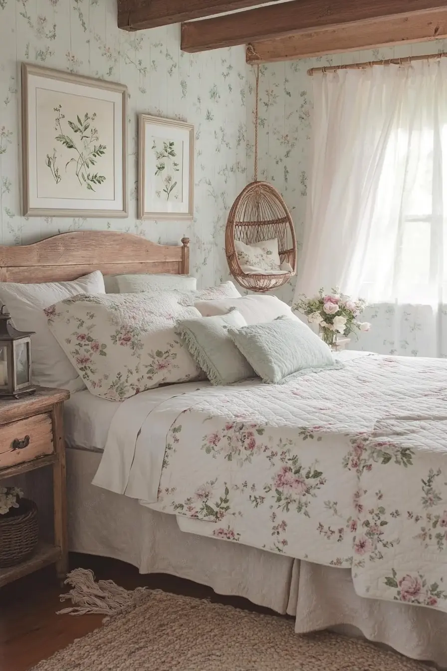 Elevate Your Bedroom with Vintage Cottage Aesthetics