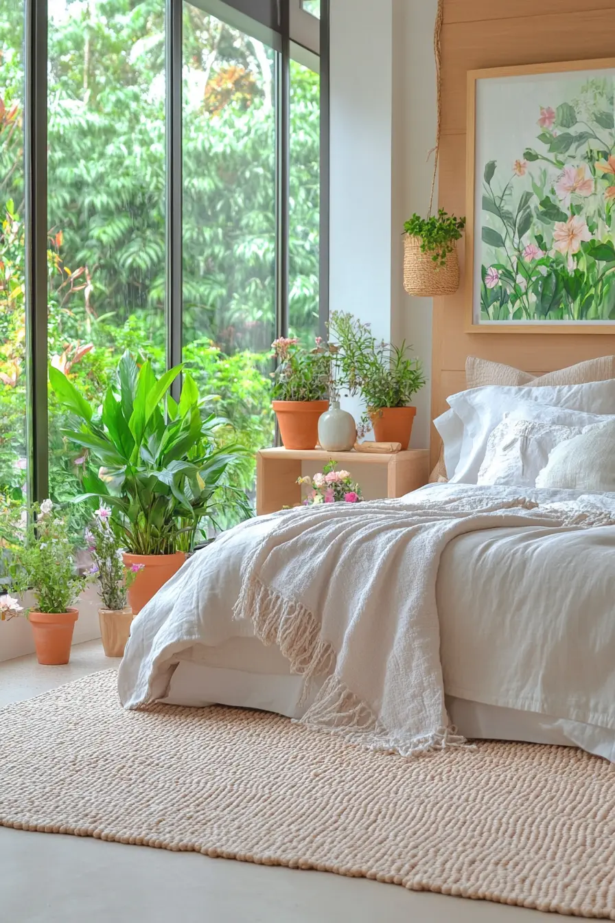 Elevate Your Bedroom with a Stunning Biophilic Spring Makeover