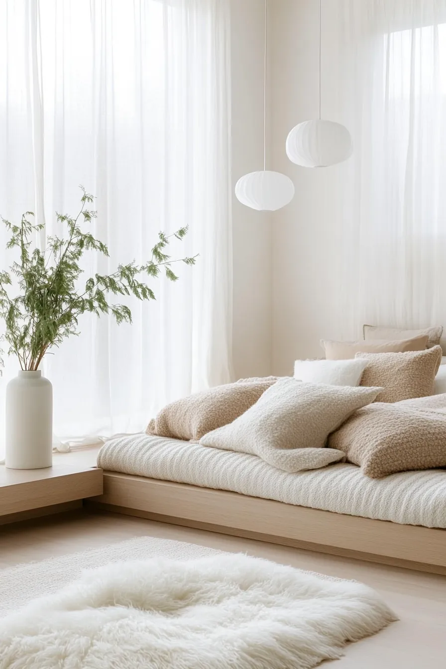 Elevate Your Comfort Zone with Minimalist Winter Retreat Bedroom Styling