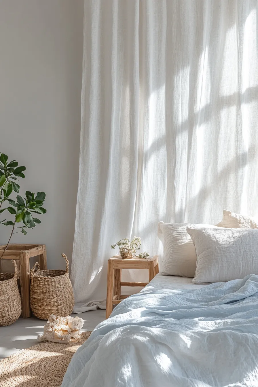 Elevate Your Rest with Summer Bedroom Decor Airy Colors and Minimalist Touches