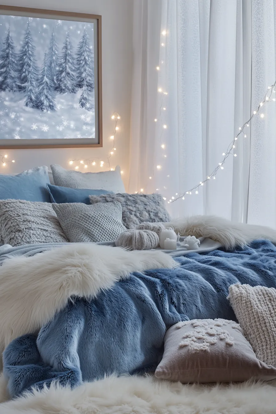 Elevate Your Room with Elegant Winter Wonderland Bedroom Aesthetic Ideas