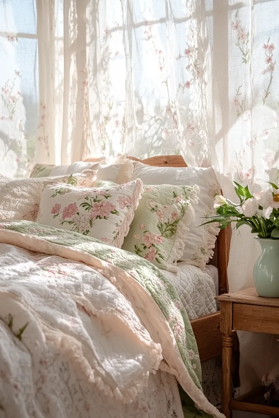 Elevate Your Sanctuary Using Spring Floral Cottage Bedroom