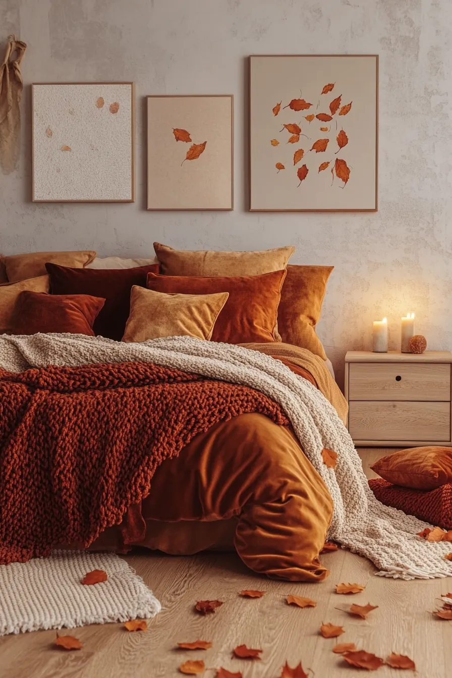 Elevate Your Space Using Autumn Bedroom Aesthetic Warm