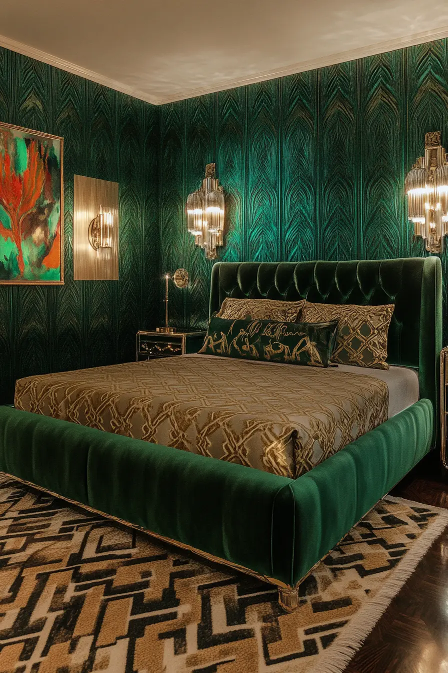 Elevate Your Space with Art Deco Bedroom Sophistication