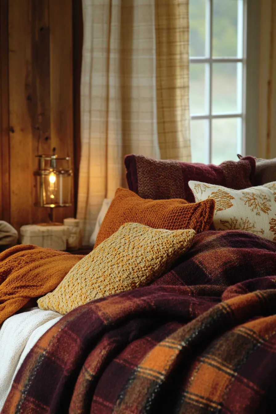 Elevate Your Space with Fall Farmhouse Bedroom Textiles for Cozy Rustic Charm