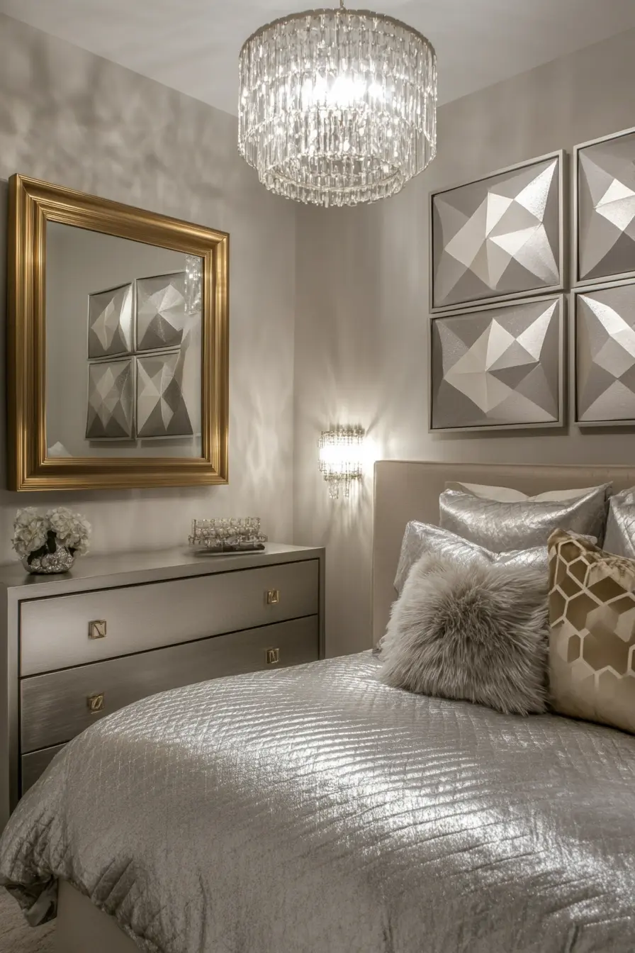 Elevate Your Space with Metallic Accents in Bedroom Decor