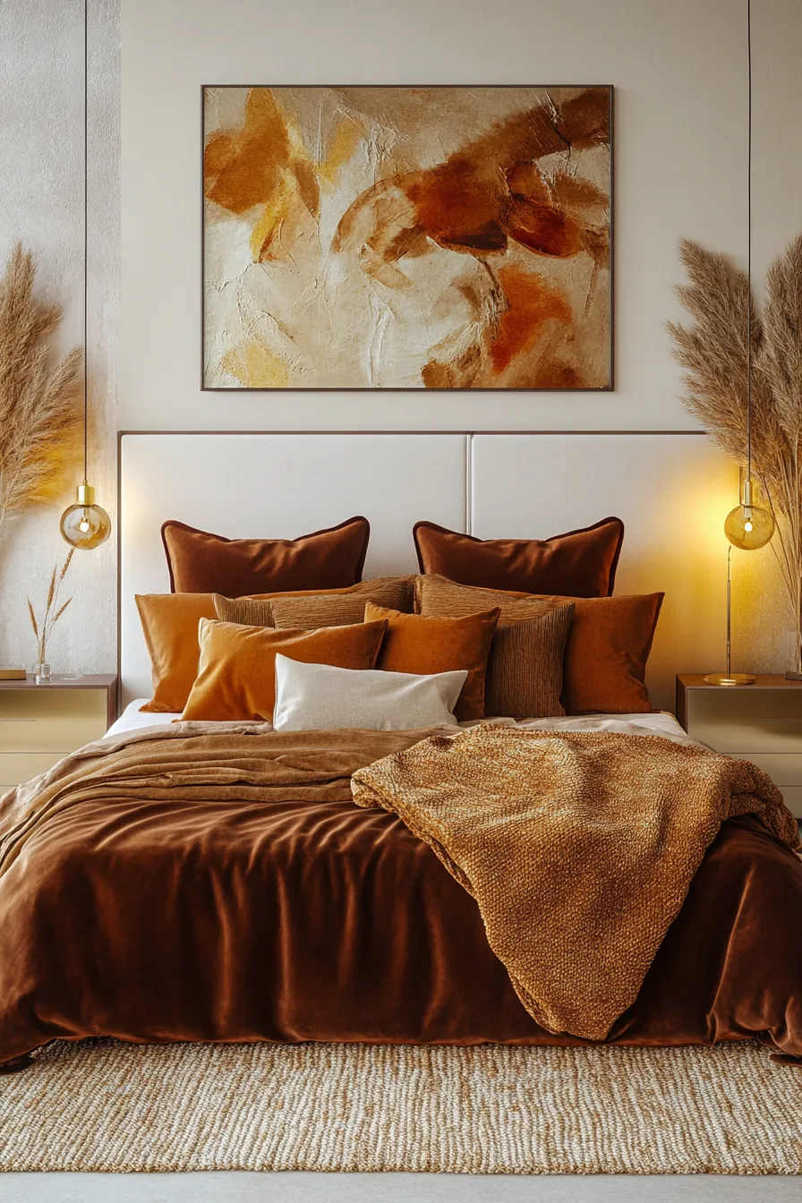 Elevate Your Space with Modern Luxe Fall Bedroom Accents