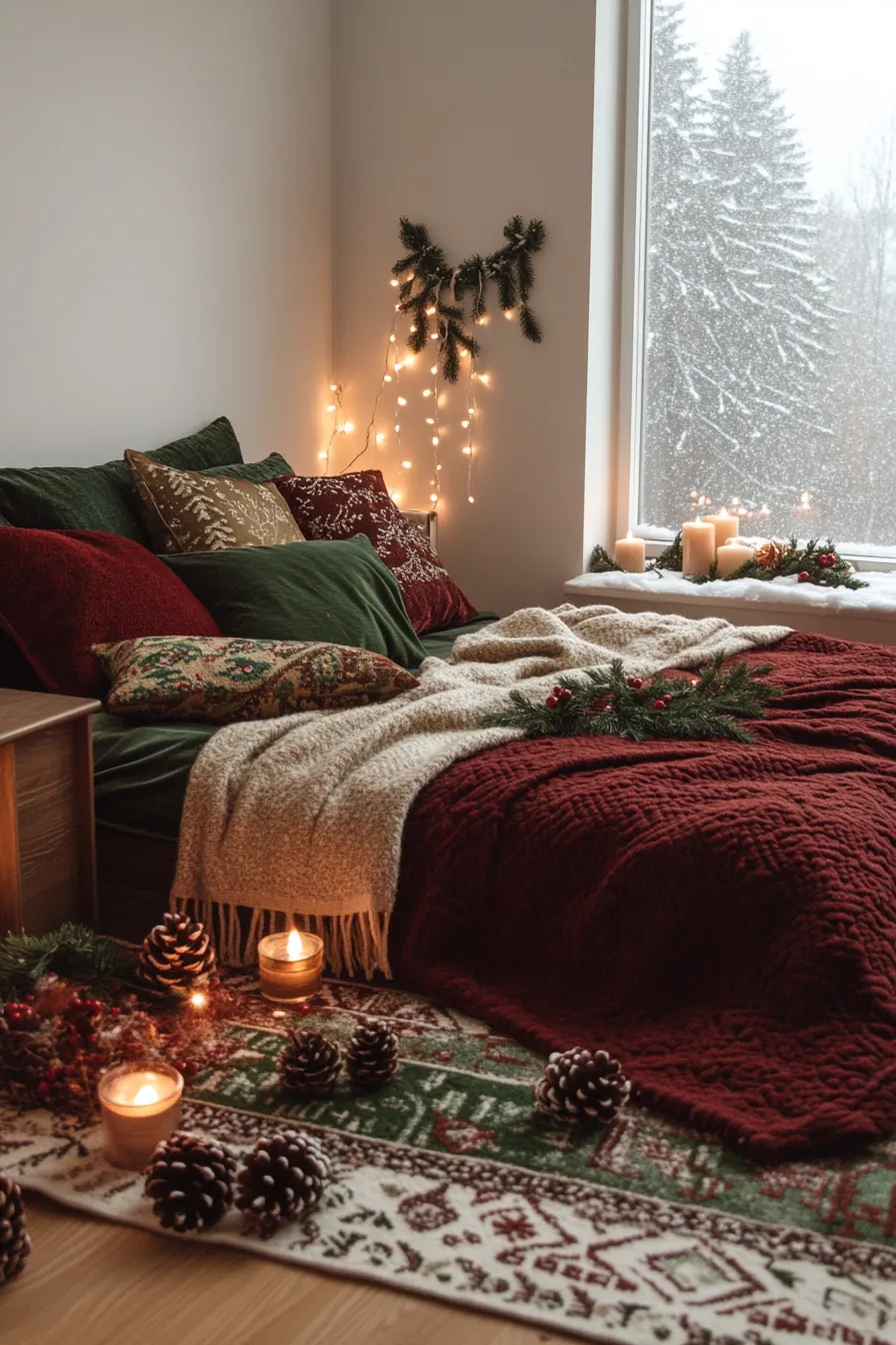 Elevate Your Style with Festive Holiday Bedroom Decor Small Spaces