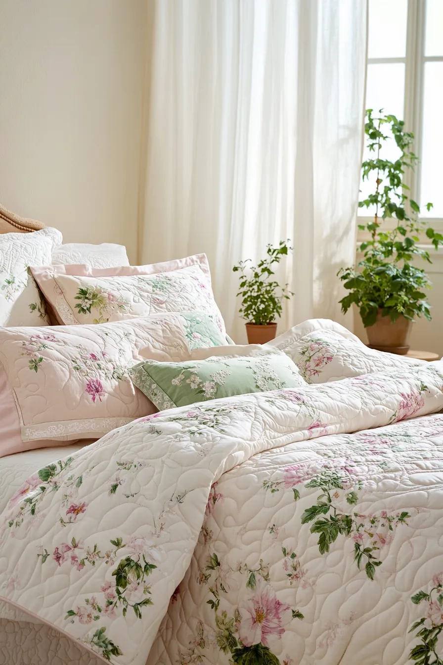Elevate your bedroom style with floral spring bedroom bedding inspiration