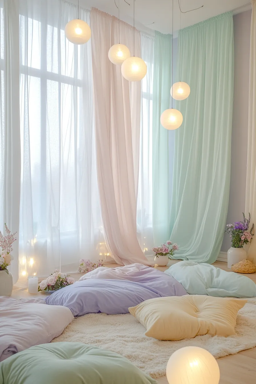 Elevate your space with spring pastel bedroom decor lighting inspiration