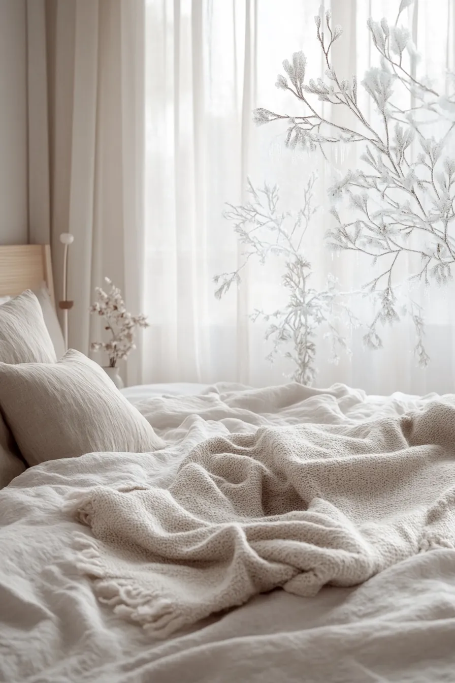 Elevate your space with winter themed minimalist bedroom decor ideas