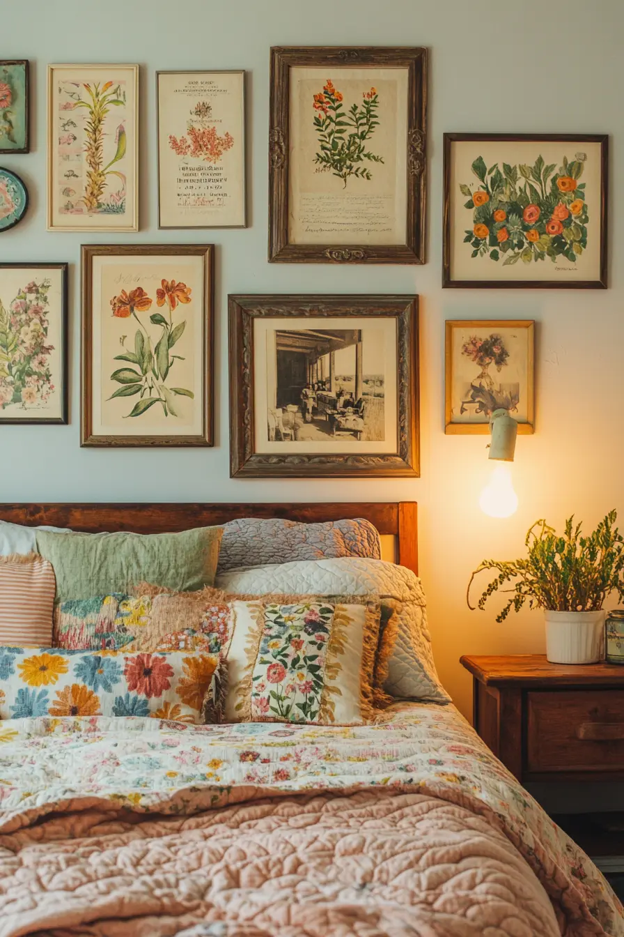 Embrace Charm with Vintage Bedroom Wall Art Inspirations