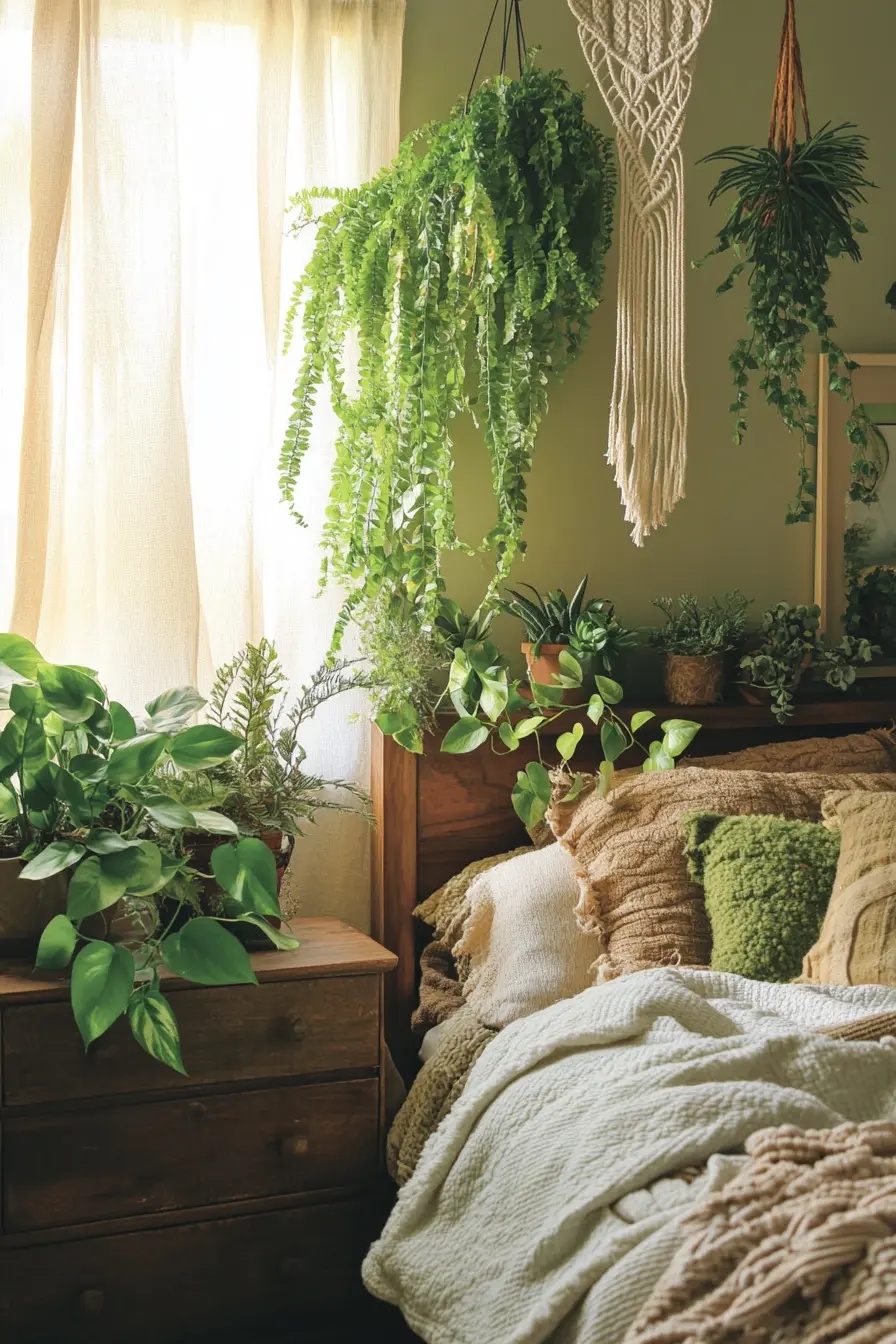 Embrace Nature Adding Greenery to Your Boho Space