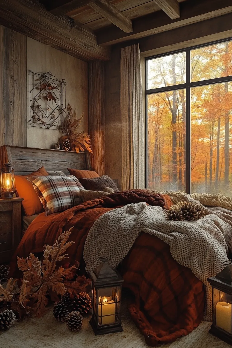 Embrace Rustic Autumn Bedroom Decor Trends for Warm Cozy Spaces