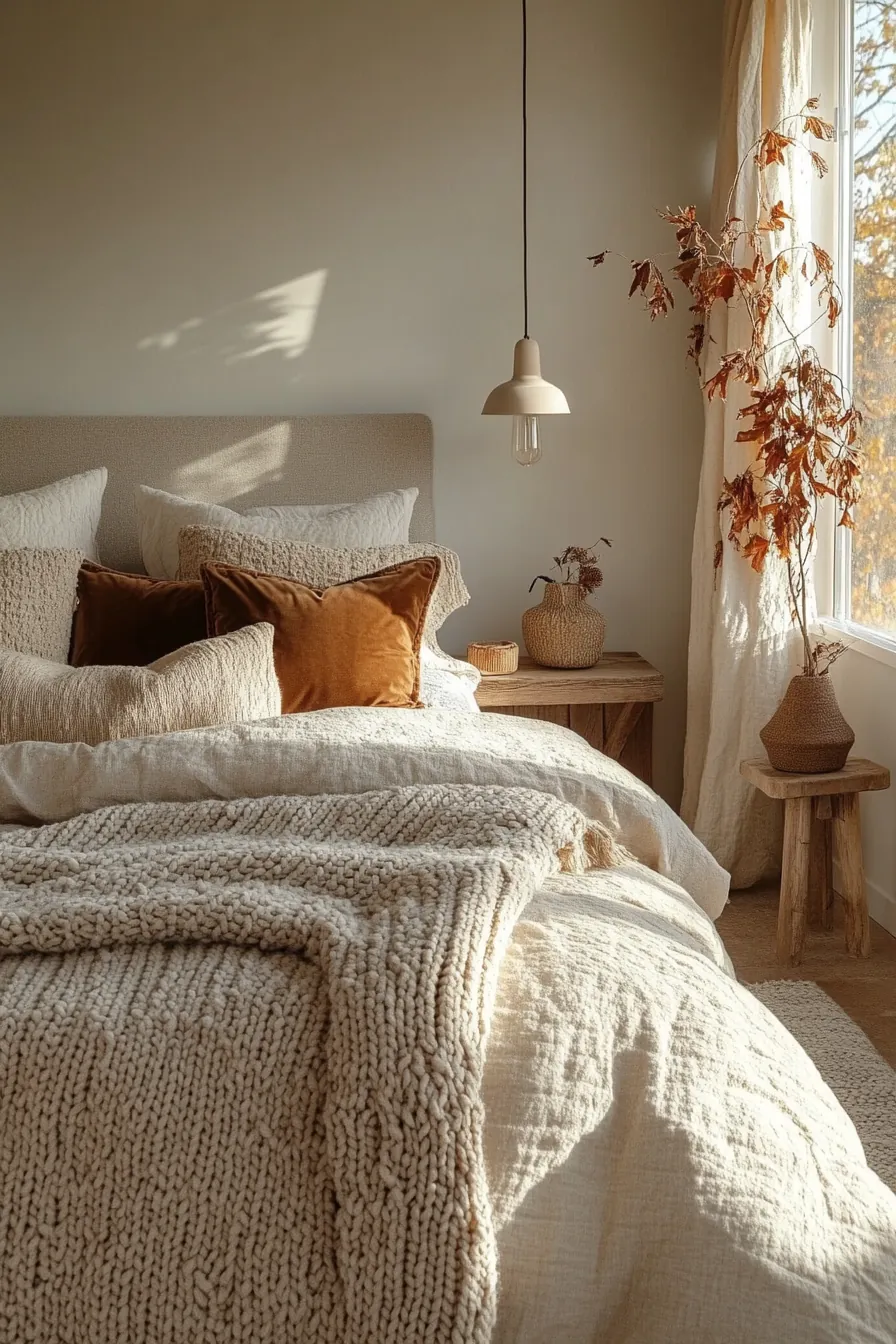 Embrace Seasonal Charm Through Fall Bedroom Decor Warm Neutrals