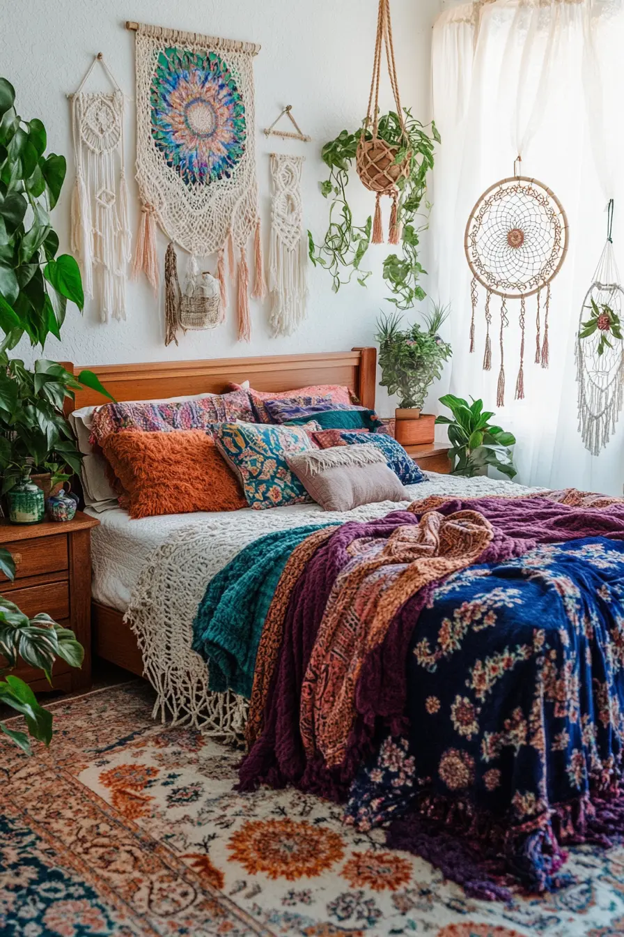 Embrace Serenity with Bohemian Bedroom Theme Ideas