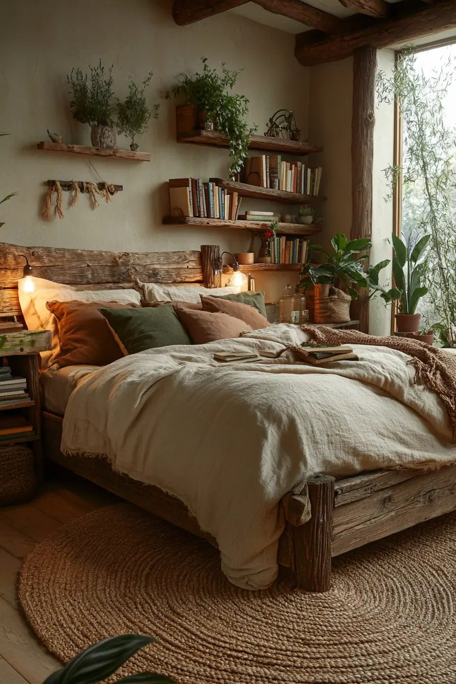 Embrace Vintage Charm Rustic Wood Bedroom Ideas