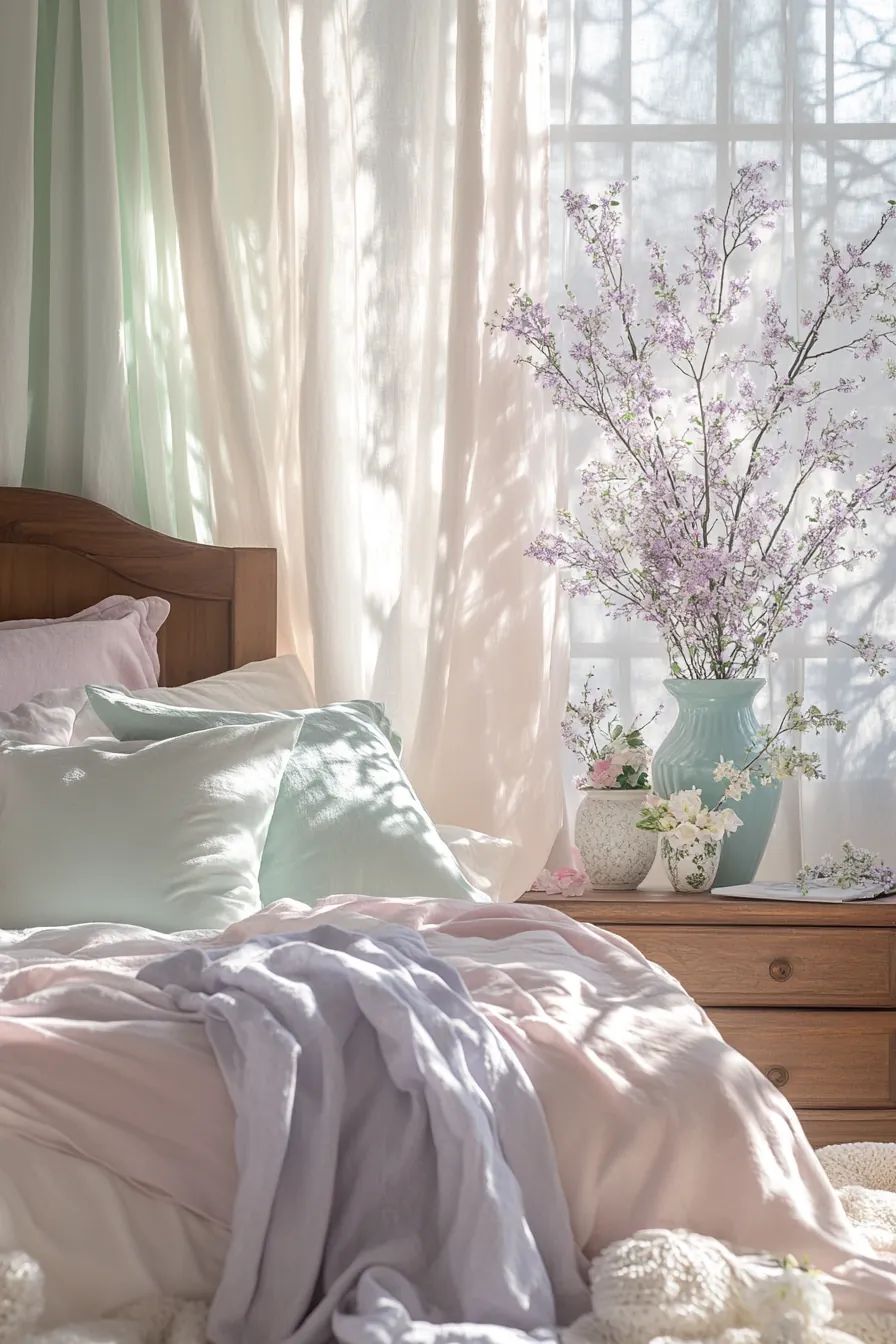 Embrace Warmth and Serenity with Spring Pastel Bedroom