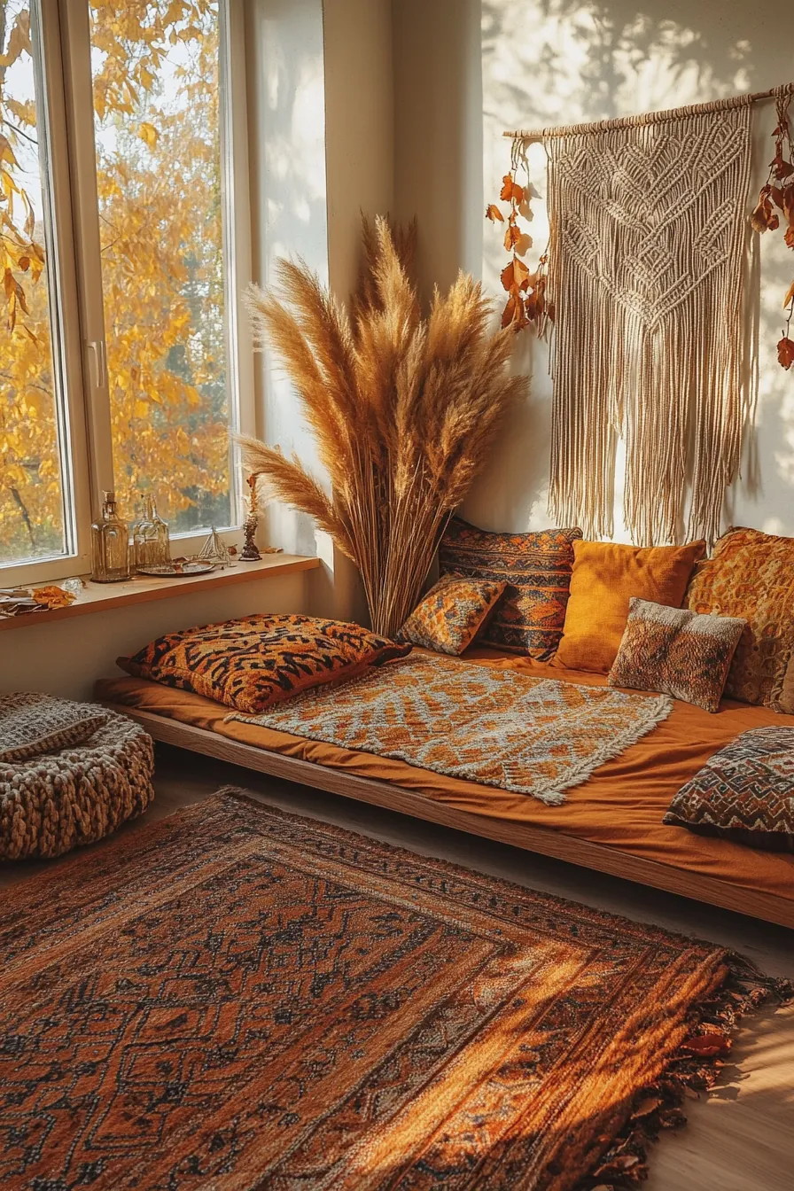 Embrace Warmth and Style with Fall Inspired Bohemian Bedroom Decor