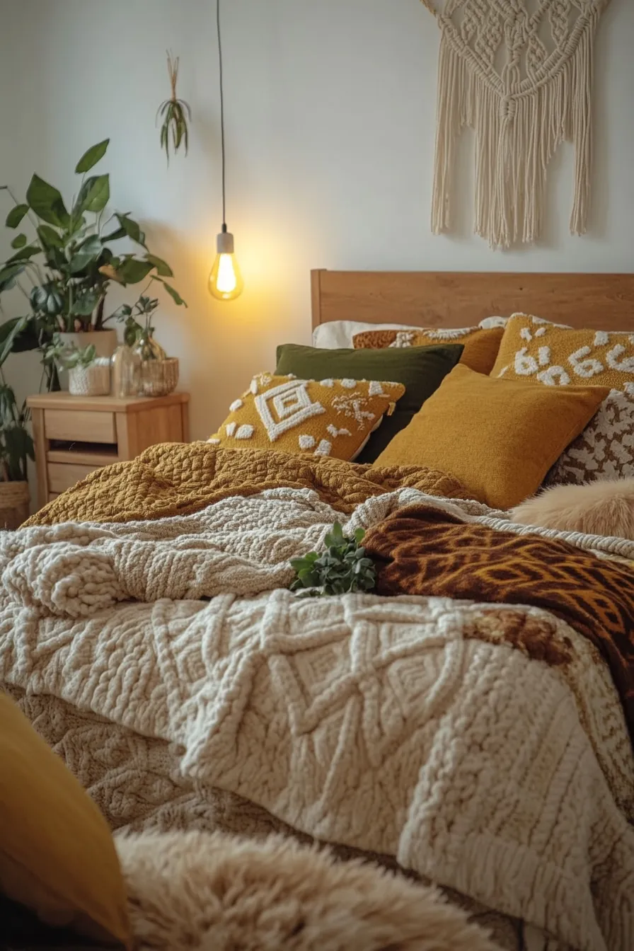 Embrace Warmth with Boho Chic Winter Bedding Inspiration This Season