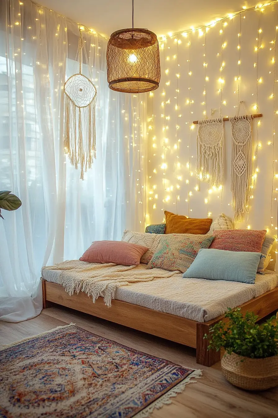 Enchanting Bohemian Lighting for Cozy Bedrooms