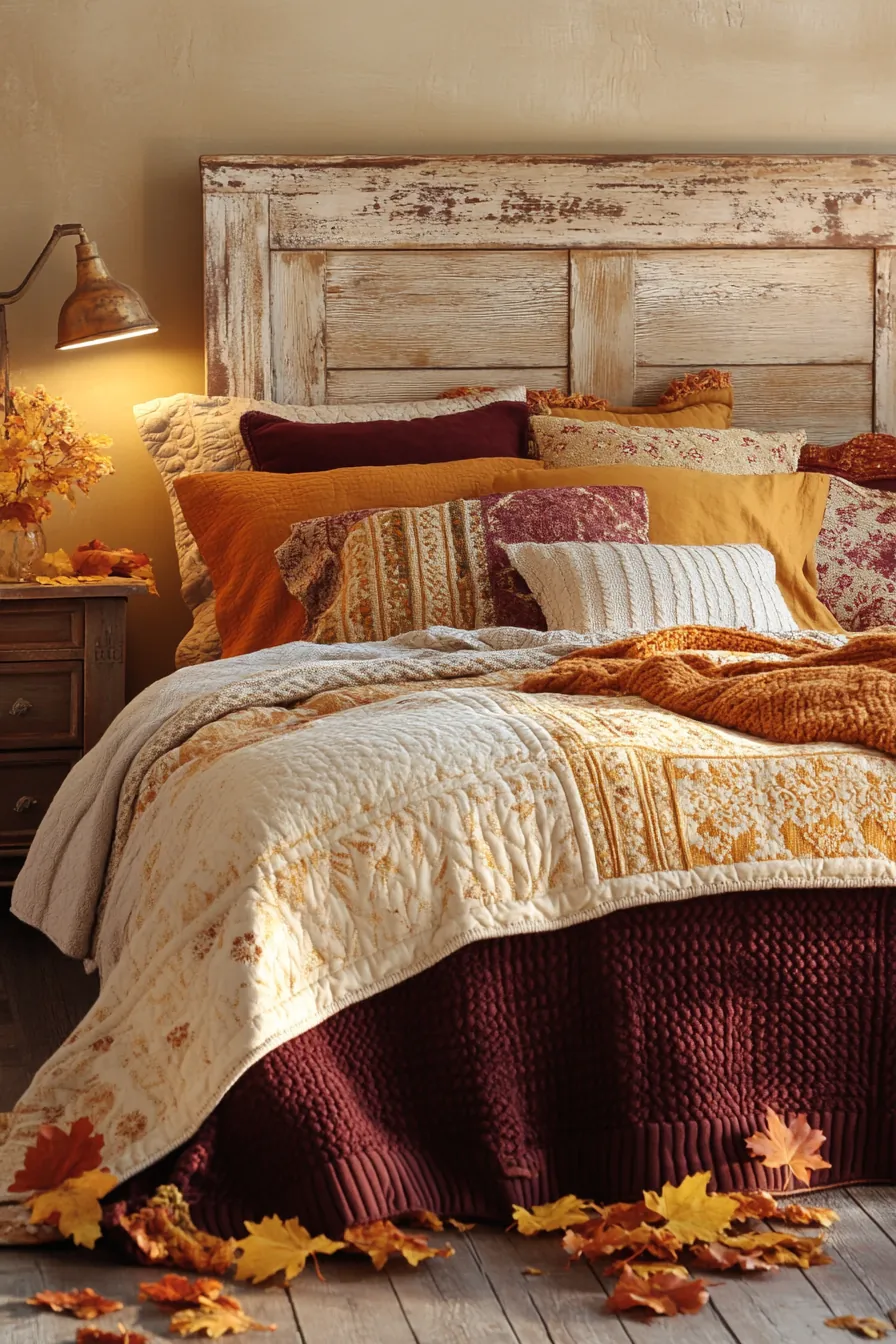 Enchanting Rustic Autumn Bedding Inspiration for Cozy Nights