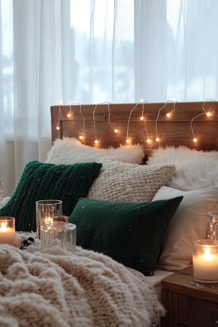 Enchanting winter festive bedroom lighting ideas to brighten your nights