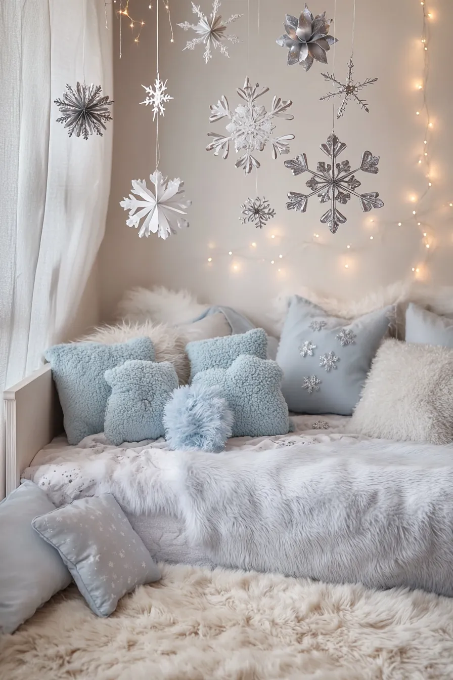 Enchanting winter wonderland bedroom decor kids will love