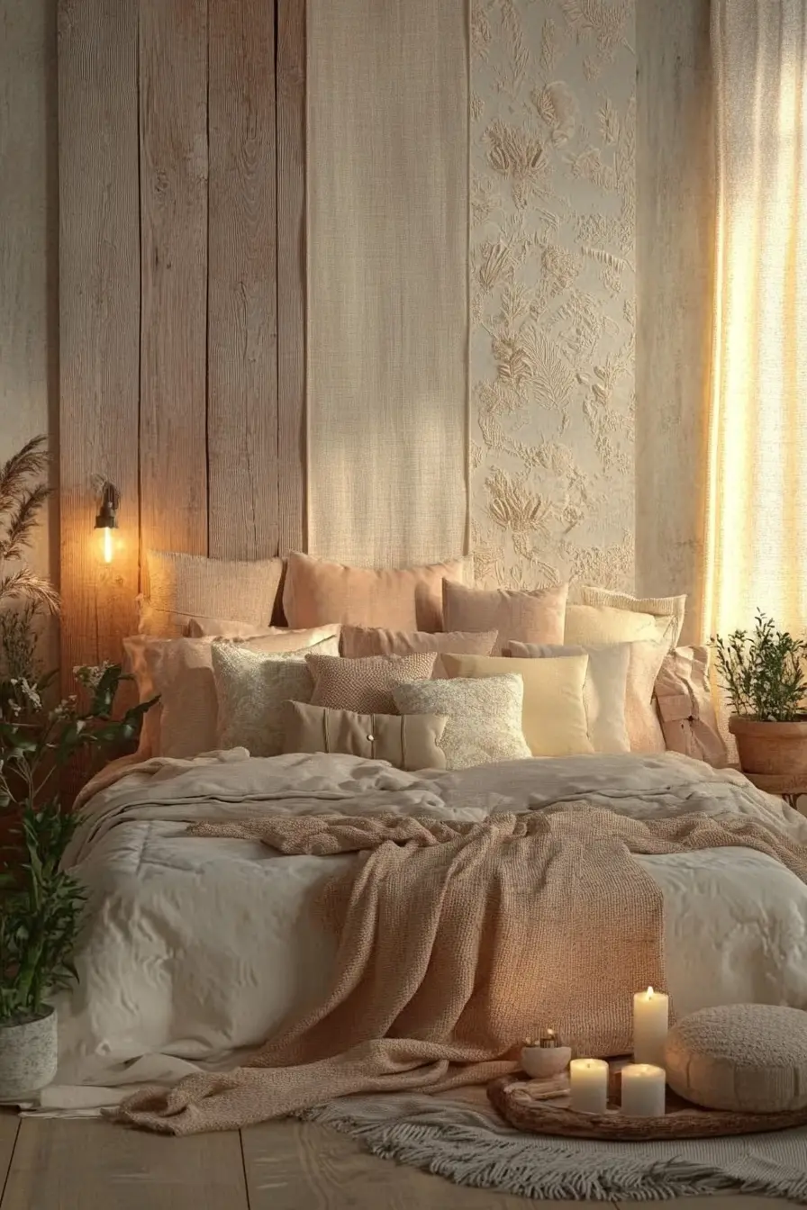Enhance Serenity in Your Bedroom with Textured Walls