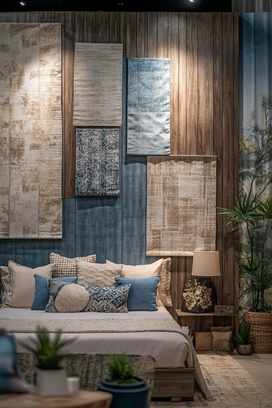 Enhance Your Bedroom Vibe with Creative Textured Wall Decor
