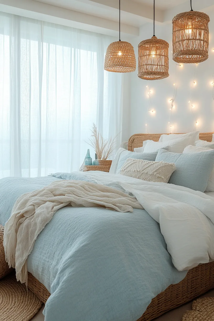 Enhance Your Bedroom with Summer Coastal Lighting Accents