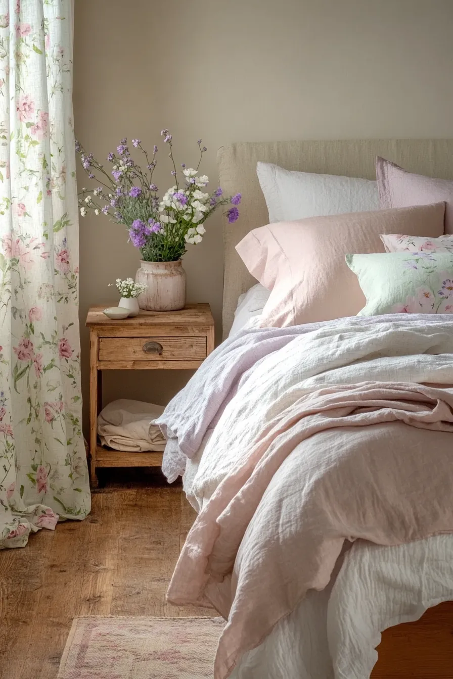 Enhance Your Space with Spring Floral Bedroom Accents for a Fresh Look
