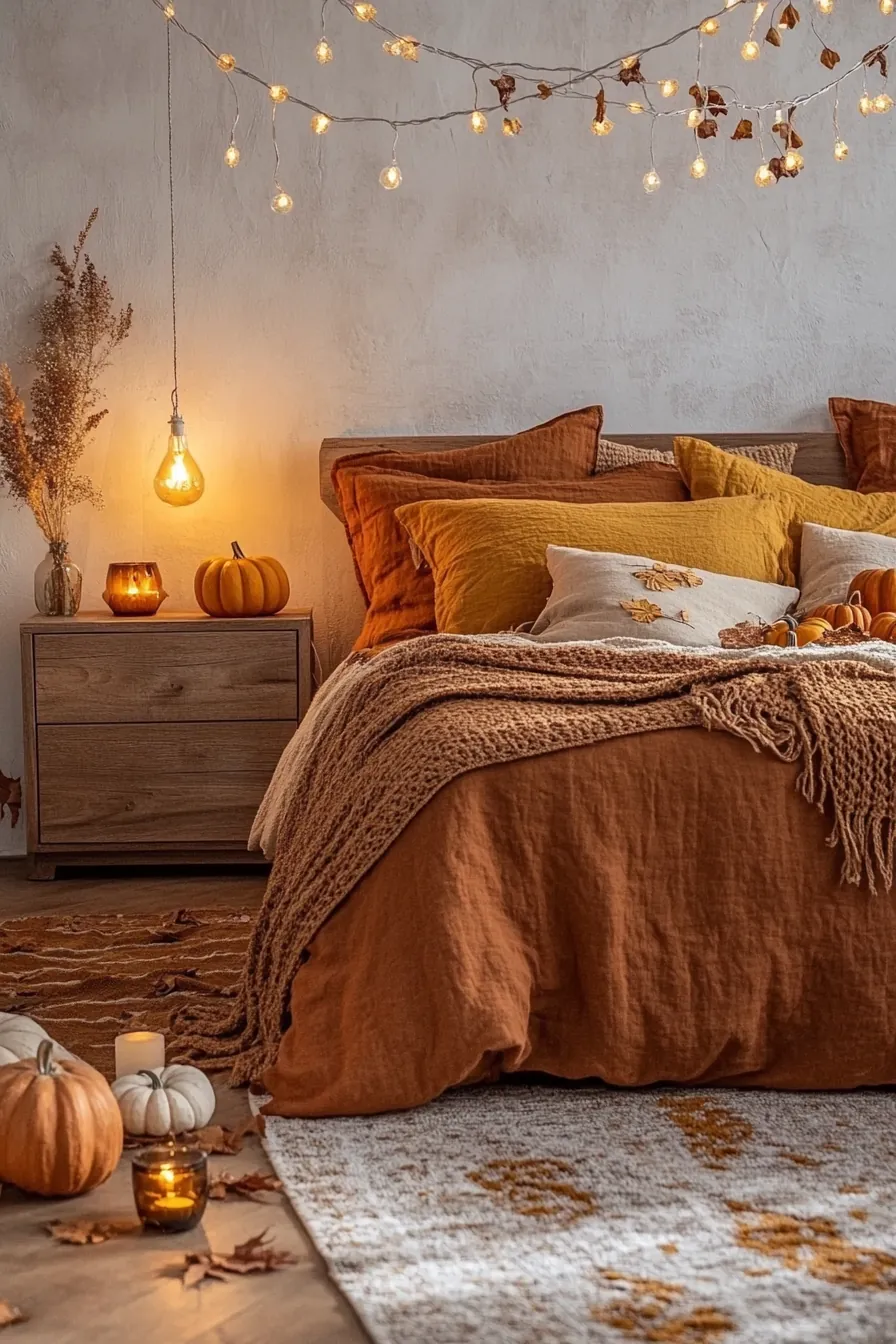 Essential Cozy Autumn Bedroom Lighting Ideas for a Warm Ambience