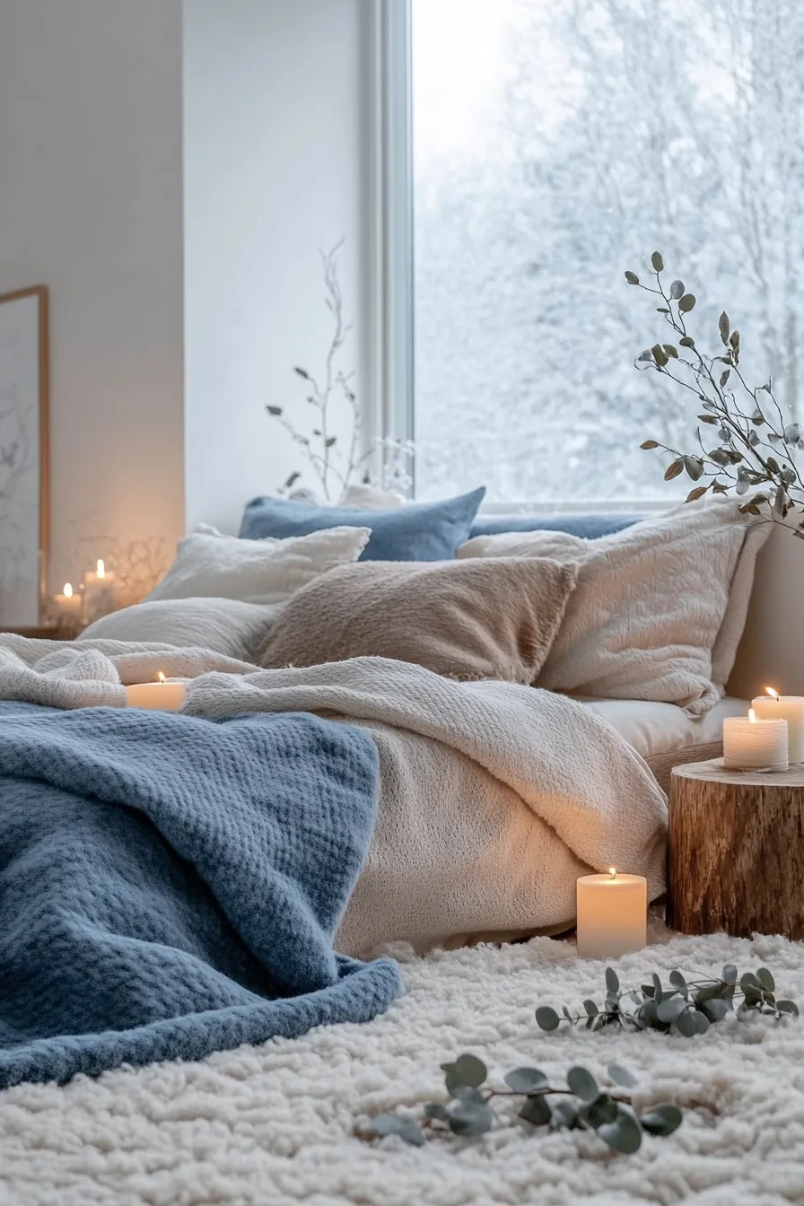 Explore Calming Winter Bedroom Ambiance Ideas to Enhance Rest and Wellness