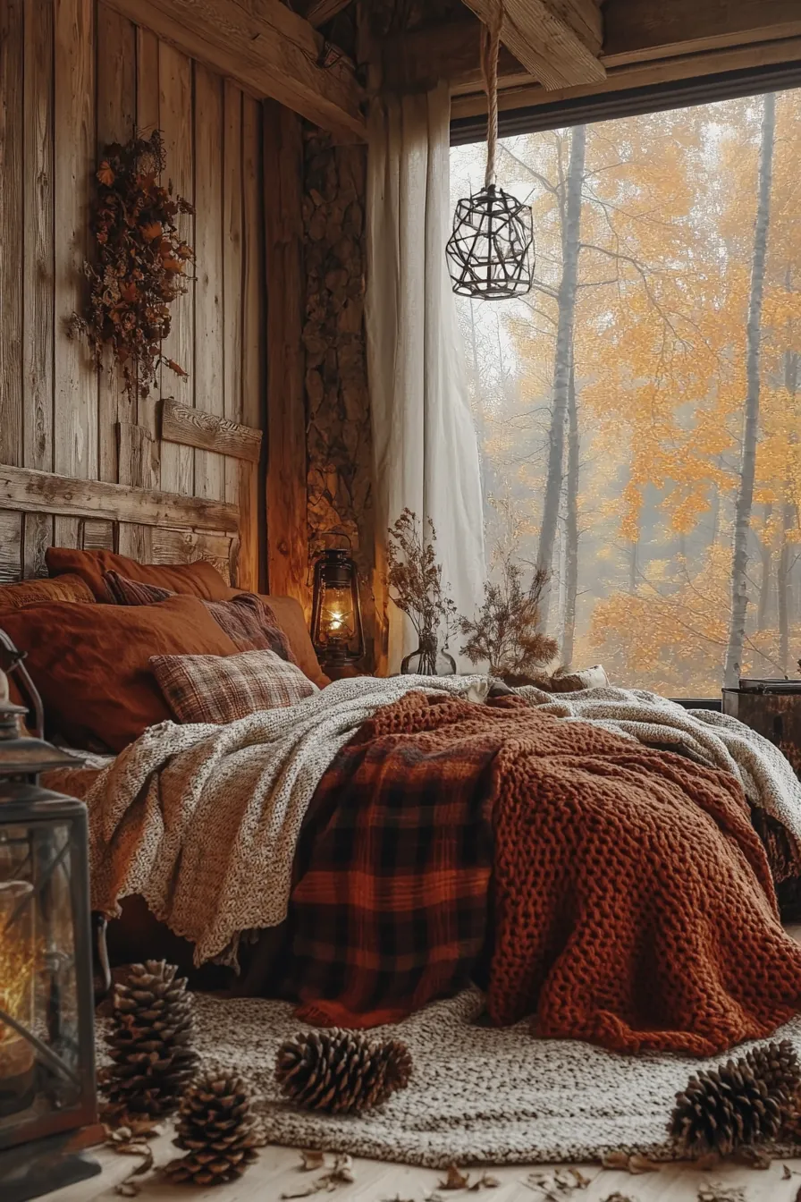 Explore Rustic Autumn Bedroom Decor Trends for Inviting Ambiance